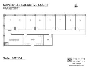 1220-1280 Iroquois Ave, Naperville, IL à louer Plan d’étage– Image 1 sur 1