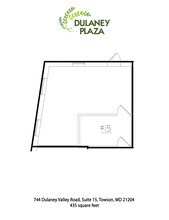 828 Dulaney Valley Rd, Towson, MD à louer Plan d’étage– Image 2 sur 9