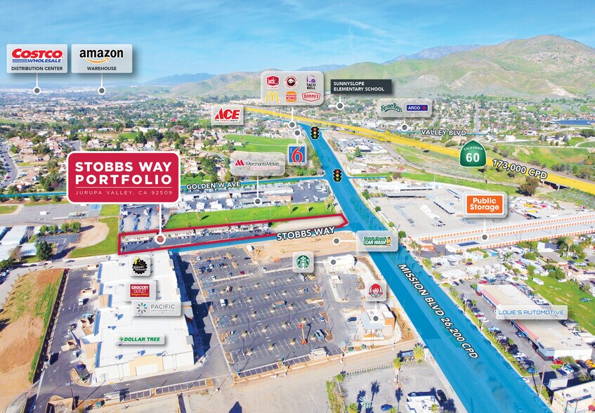 SWC Mission Blvd & Stobbs Way, Riverside, CA à vendre - Aérien – Image 3 sur 6