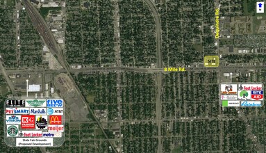 8 Mile Rd, Hazel Park, MI - VUE AÉRIENNE  vue de carte - Image1