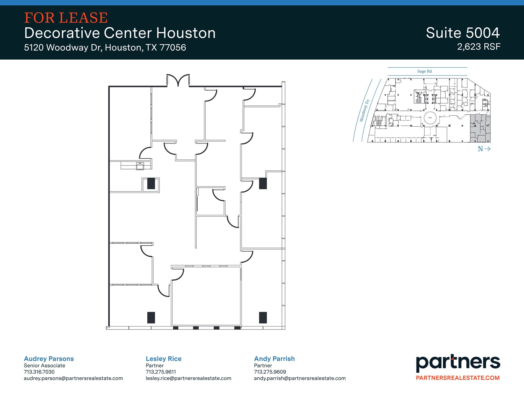5120 Woodway Dr, Houston, TX à louer Plan de site– Image 1 sur 1