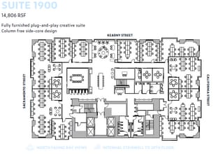 600 California St, San Francisco, CA à louer Plan d’étage– Image 1 sur 1