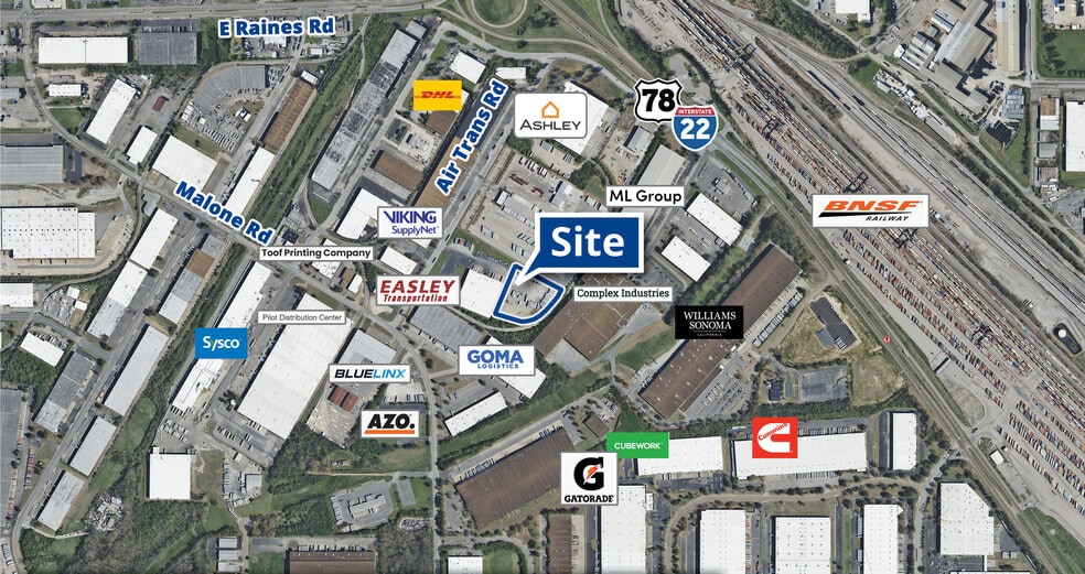 4300 Air Trans Rd, Memphis, TN à louer - Aérien – Image 2 sur 3