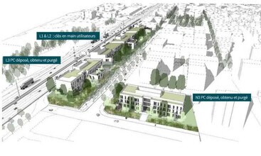 Rue De La Marne, Bron, RHO - Vue aérienne vue de carte