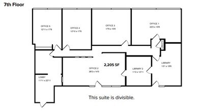 626 Madison Ave, Toledo, OH à louer Plan d’étage– Image 1 sur 1
