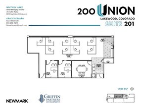 200 Union Blvd, Lakewood, CO à louer Plan d’étage– Image 1 sur 1