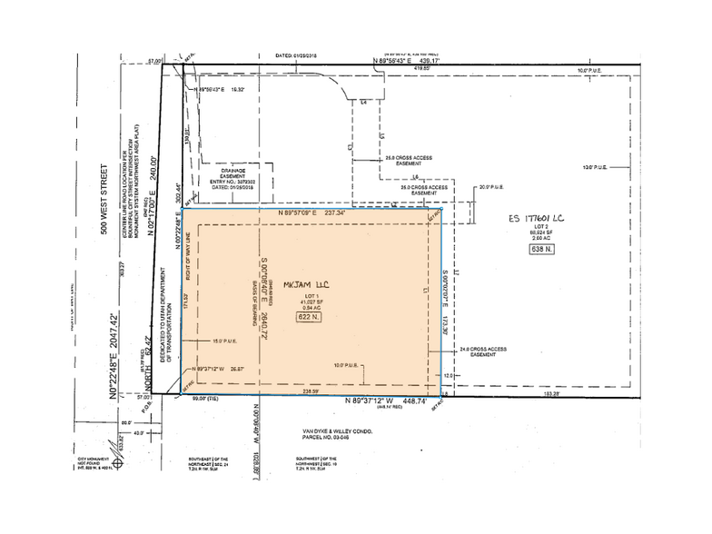 638 N 500 W, Bountiful, UT à louer - Plan cadastral – Image 2 sur 2