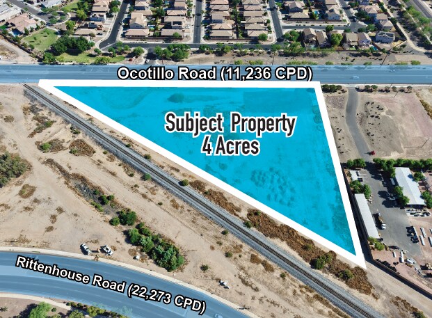 21433 E Ocotillo Rd, Queen Creek, AZ à vendre - Aérien – Image 1 sur 2