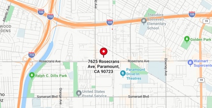 7625 Rosecrans Ave, Paramount, CA à louer Carte– Image 1 sur 1