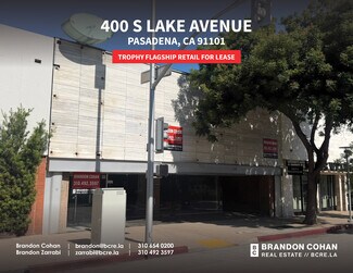 Plus de détails pour 396-400 S Lake Ave, Pasadena, CA - Local commercial à louer
