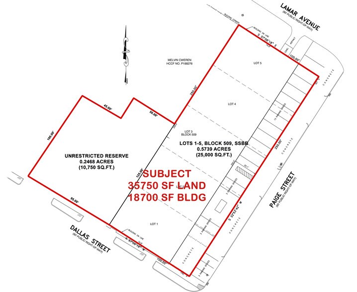 1110 Paige St, Houston, TX à vendre - Plan cadastral – Image 2 sur 19