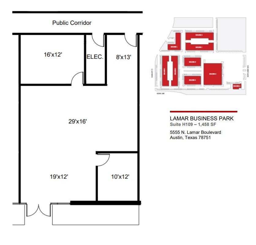 5555 N Lamar Blvd, Austin, TX à louer Plan d’étage– Image 1 sur 1