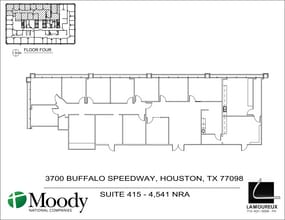 3700 Buffalo Speedway, Houston, TX à louer Plan d’étage– Image 1 sur 1