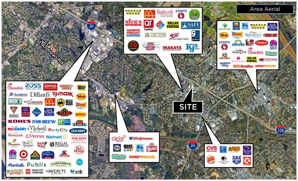 127 Jamil Rd, Columbia, SC à vendre - Aérien – Image 2 sur 4