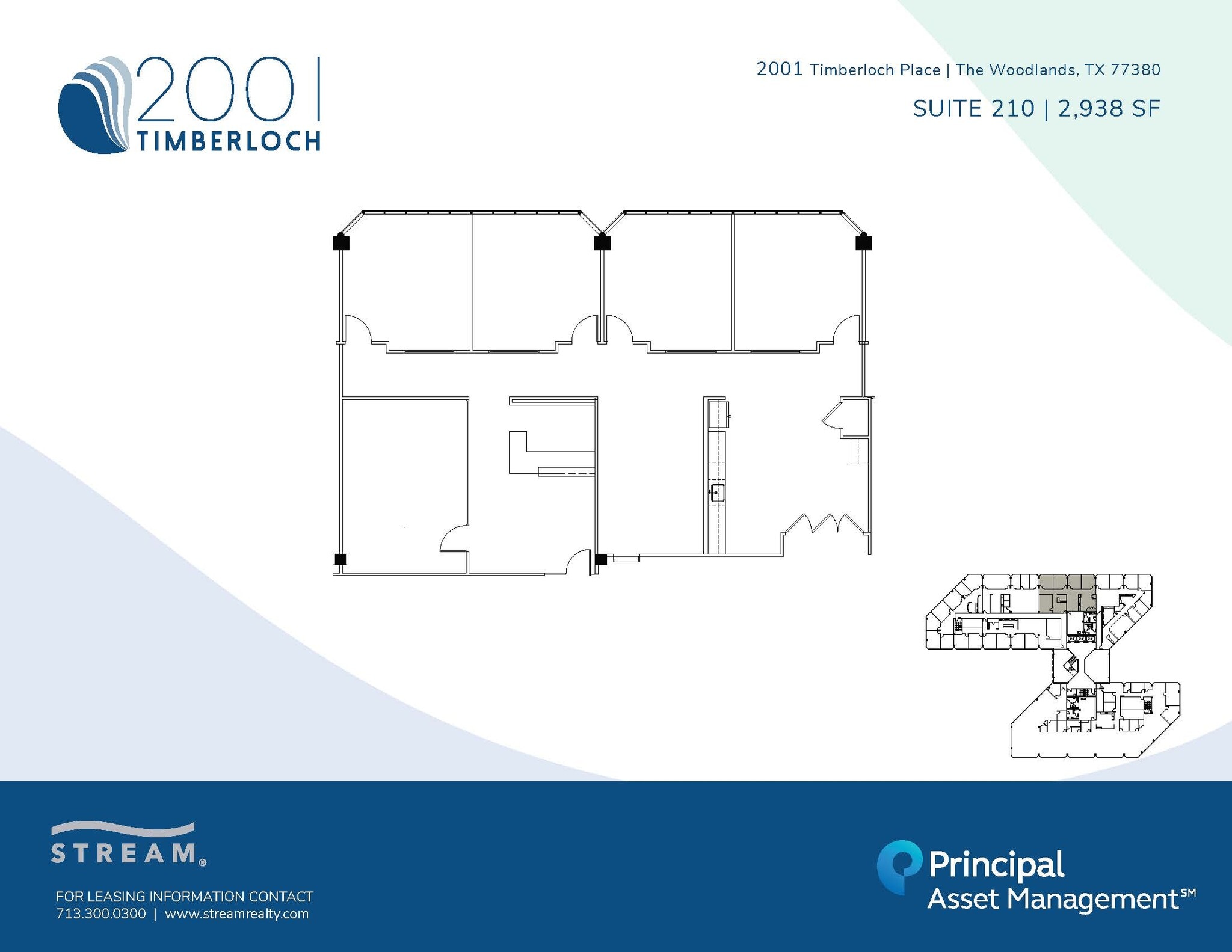 2001 Timberloch, The Woodlands, TX à louer Plan d’étage– Image 1 sur 1
