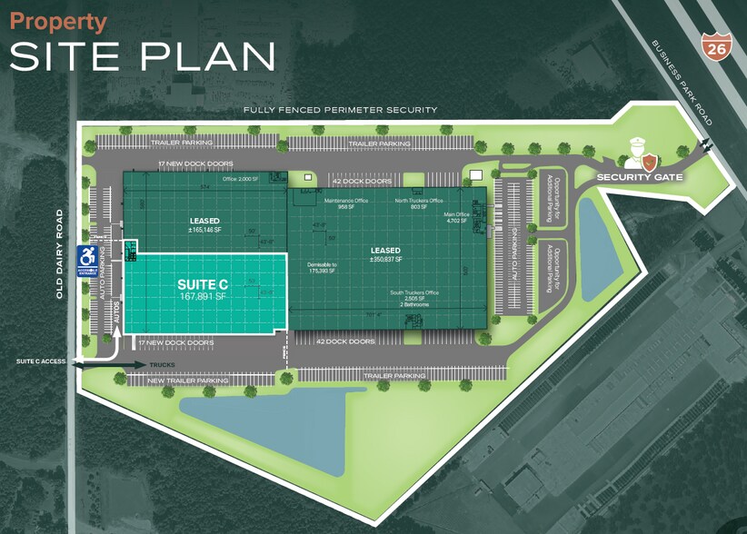 1116 Business Park Rd, Summerville, SC à louer - Plan de site – Image 3 sur 4