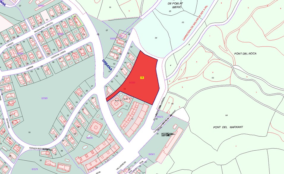 Terrain dans Molins de Rei, Barcelona à vendre - Plan cadastral – Image 2 sur 5