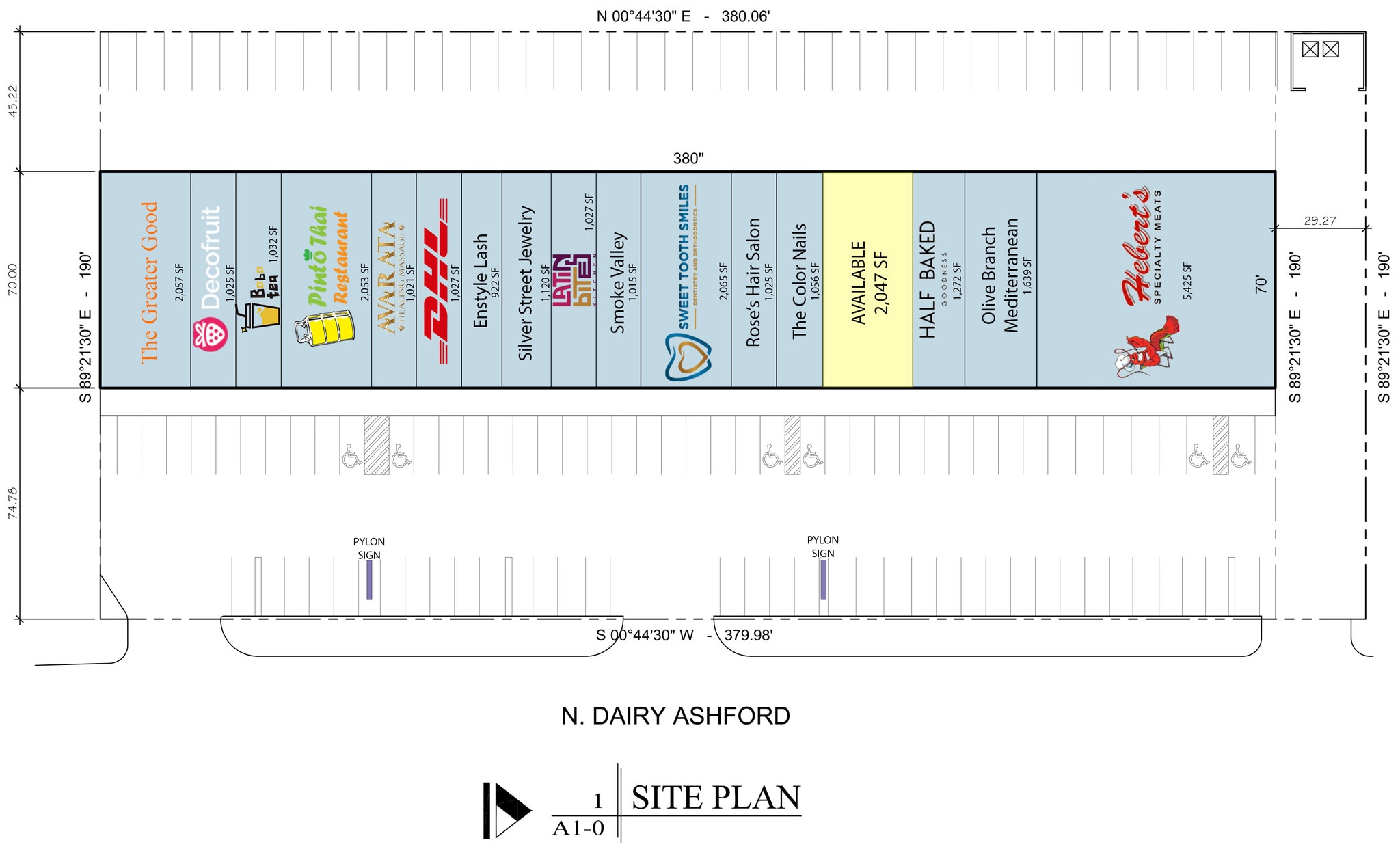 1001-1025 Dairy Ashford Rd, Houston, TX à louer Plan de site– Image 1 sur 1