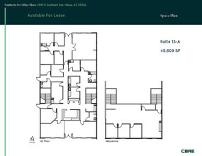1818 E Southern Ave, Mesa, AZ à louer Plan d’étage– Image 1 sur 1