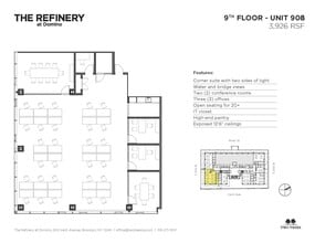 300 Kent Ave, Brooklyn, NY à louer Plan d’étage– Image 2 sur 9