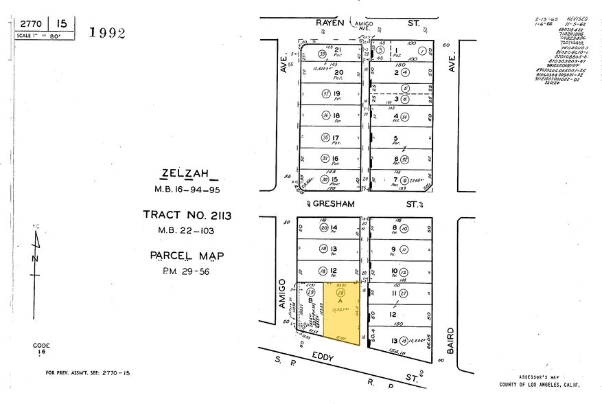 18555 Eddy St, Northridge, CA à louer - Plan cadastral – Image 2 sur 5