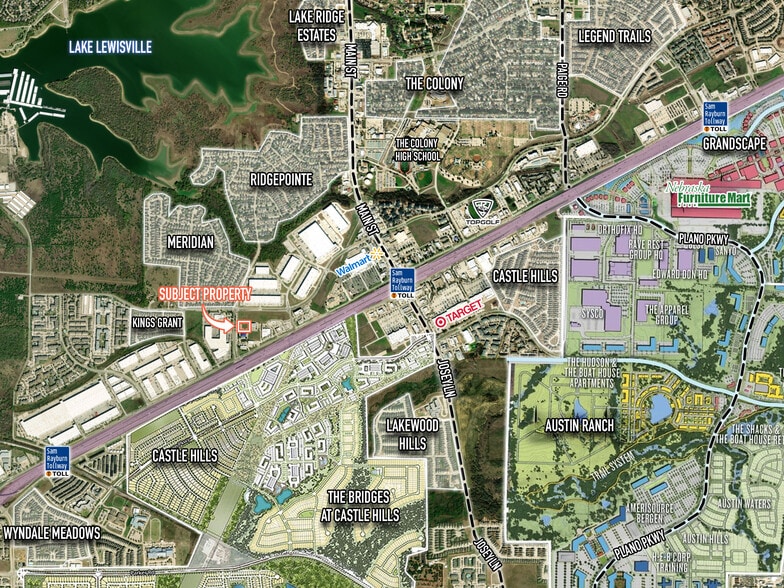 NEQ 121 & Standridge Dr, The Colony, TX à vendre - Aérien – Image 2 sur 2