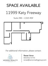 11999 Katy Fwy, Houston, TX à louer Plan d’étage– Image 1 sur 1