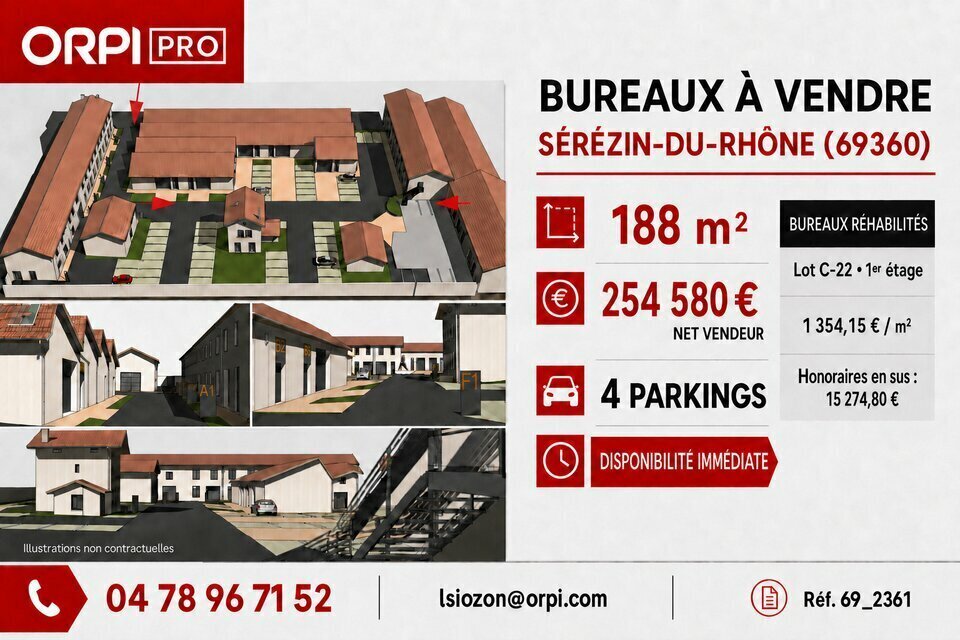 Bureau dans Serezin Du Rhone à vendre Photo de l’immeuble– Image 1 sur 6