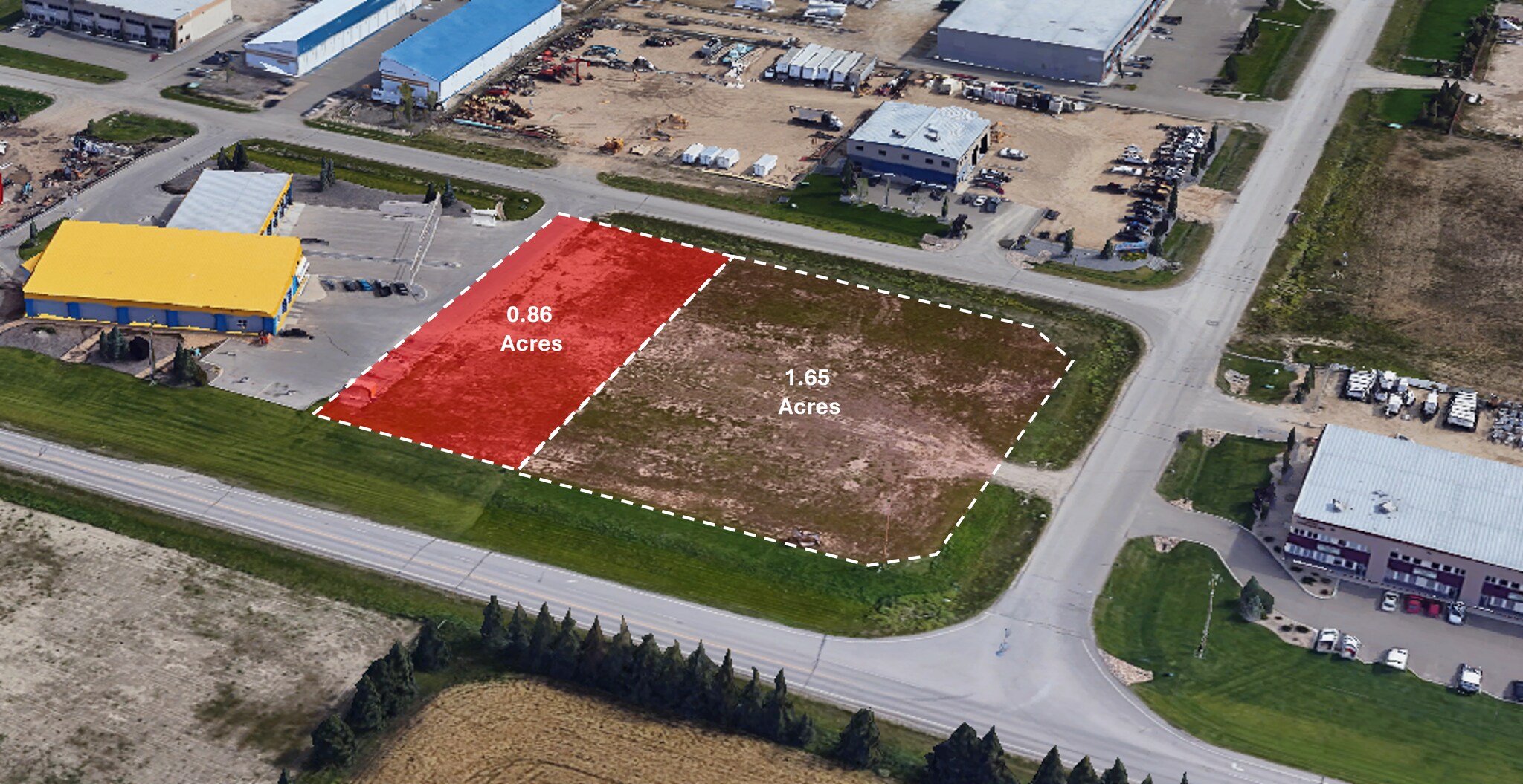 132 & 138 Clearmile Ave, Red Deer County, AB à vendre Aérien– Image 1 sur 5