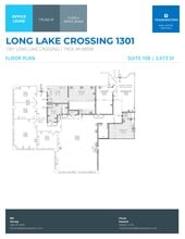 1301 W Long Lake Rd, Troy, MI à louer Plan de site– Image 1 sur 2