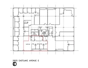 2825 Eastlake Ave E, Seattle, WA à louer Plan de site– Image 2 sur 2