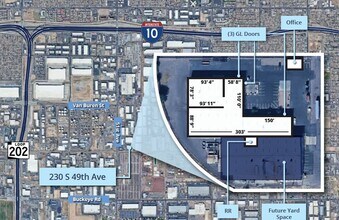 230 S 49th Ave, Phoenix, AZ - VUE AÉRIENNE  vue de carte