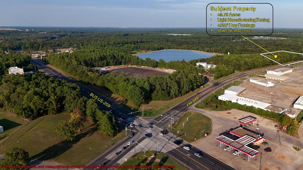 3303 & 3363 FM 349, Kilgore, TX à vendre - Aérien – Image 2 sur 17