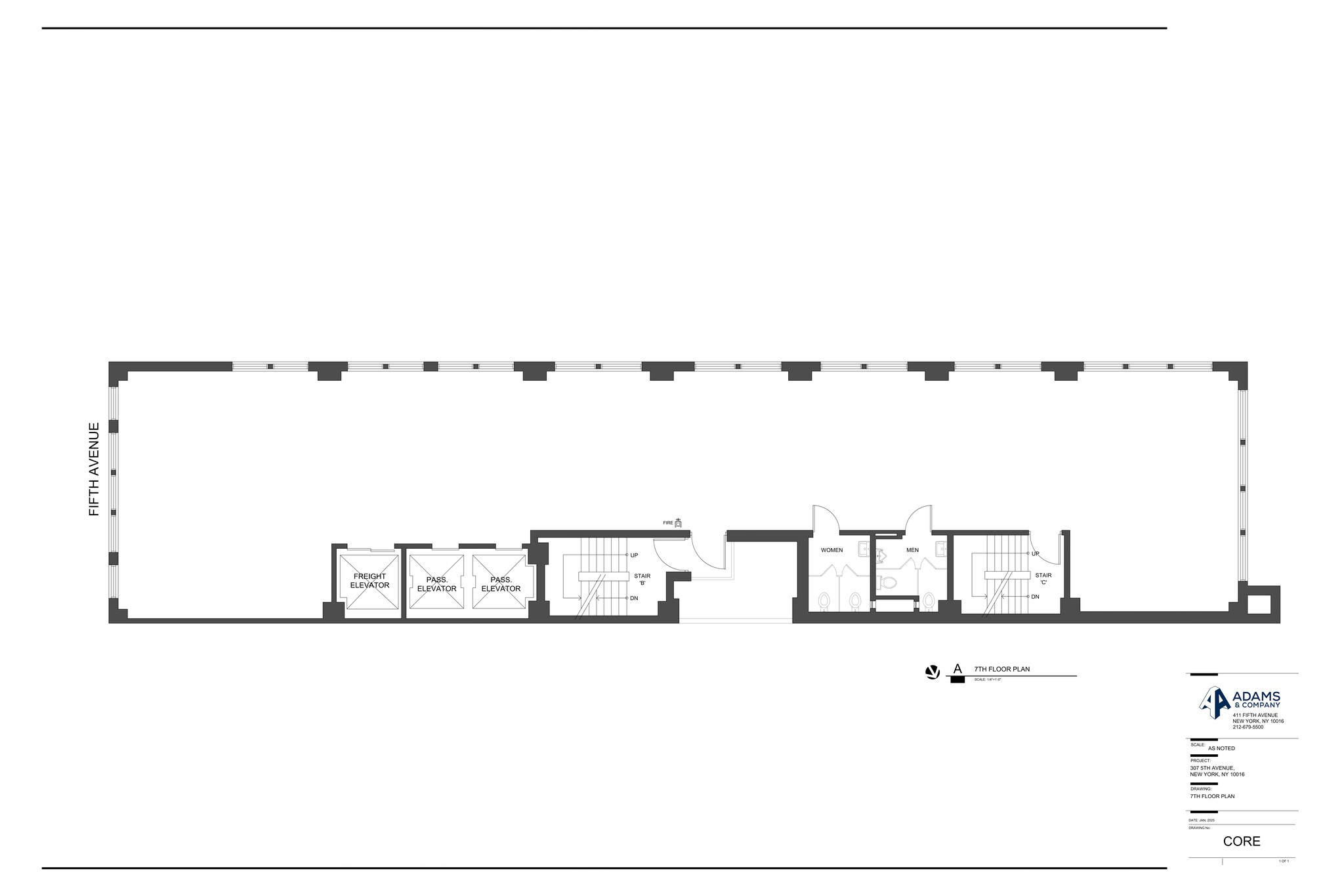 307 Fifth Ave, New York, NY à louer Plan de site– Image 1 sur 1