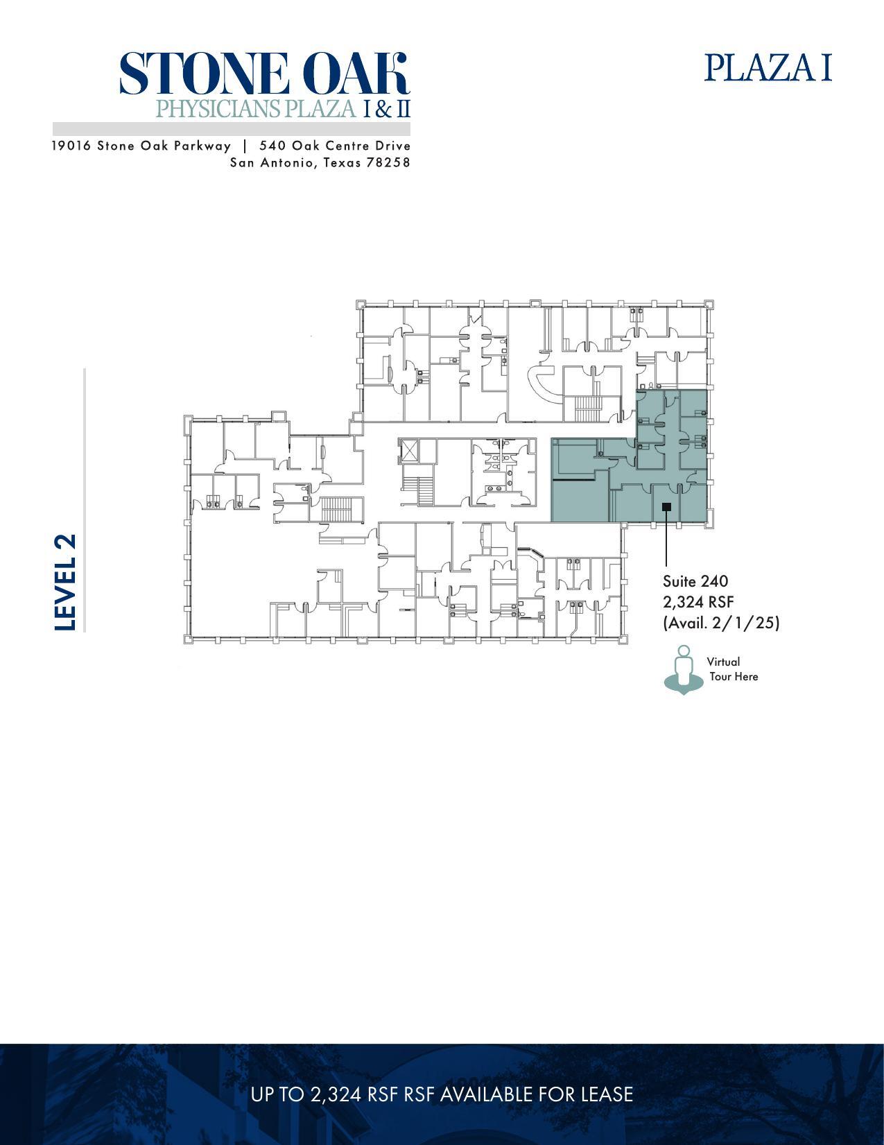 19016 Stone Oak Pky, San Antonio, TX à louer Plan d’étage– Image 1 sur 1