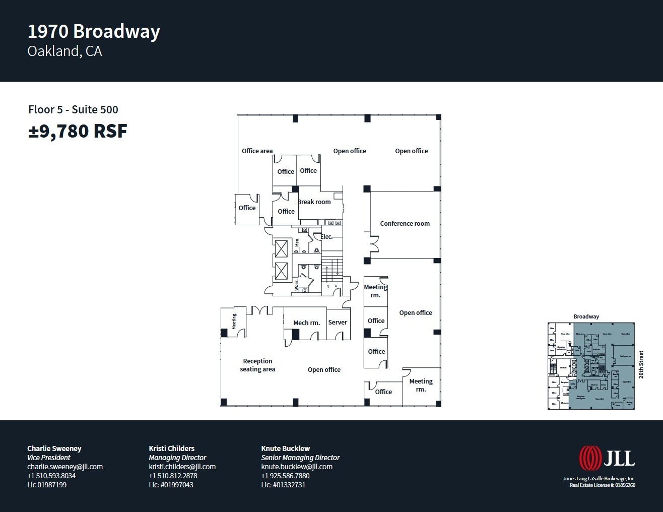 1970 Broadway, Oakland, CA à louer Plan d’étage– Image 1 sur 1