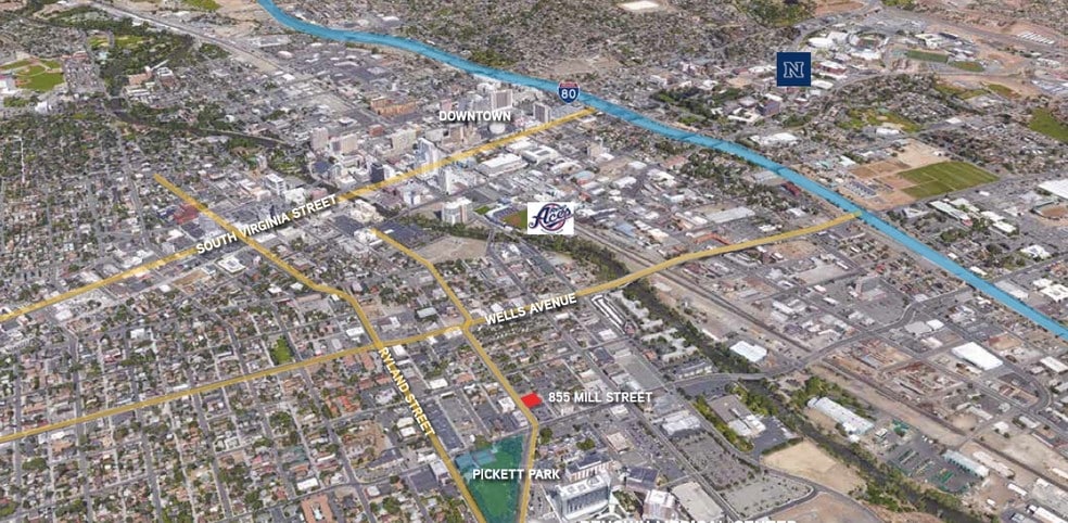 855 Mill St, Reno, NV à vendre - Aérien – Image 3 sur 3
