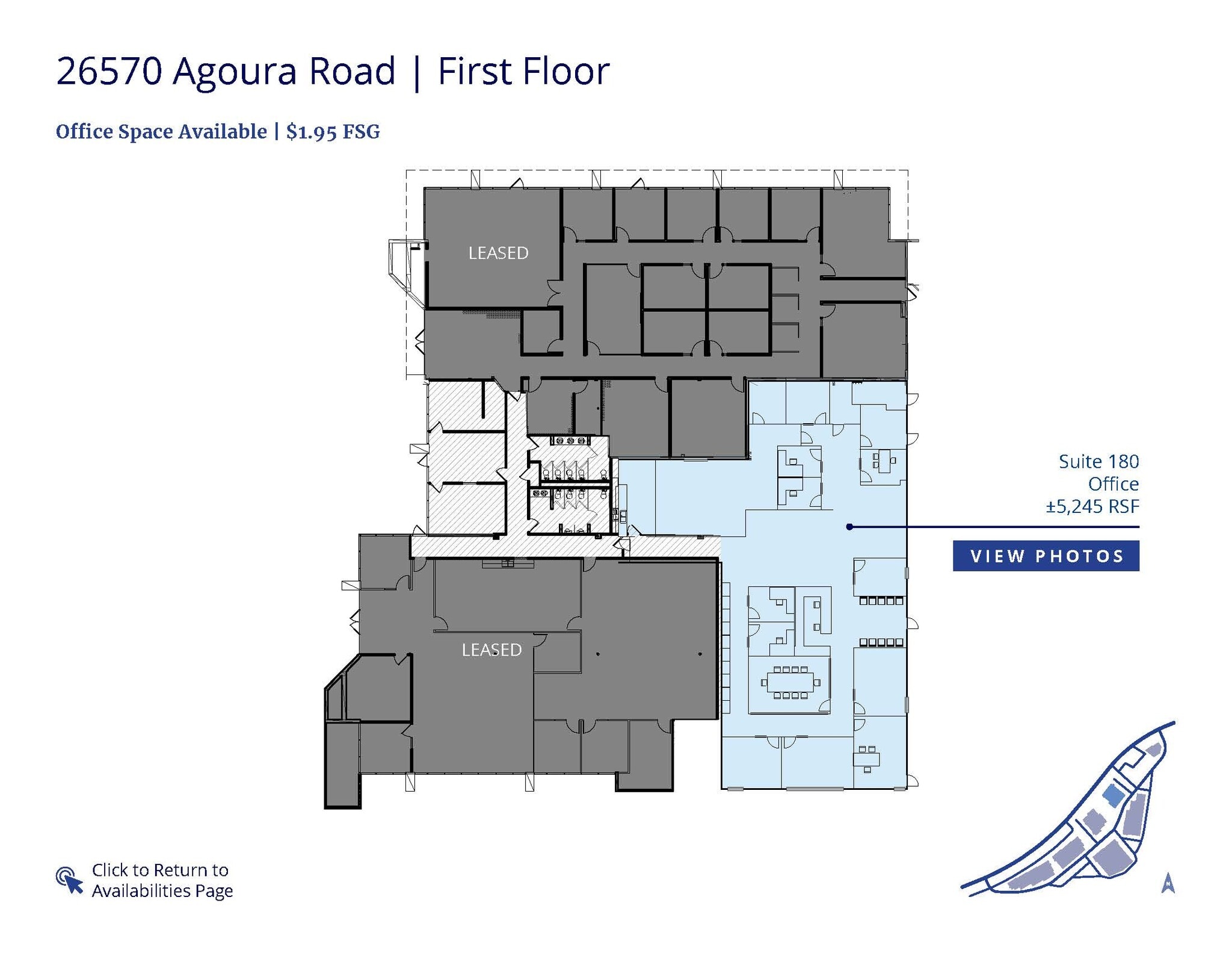 26610 Agoura Rd, Calabasas, CA à louer Plan d’étage– Image 1 sur 10