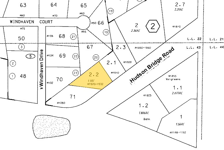 1920 Hudson Bridge Rd, Stockbridge, GA à louer - Plan cadastral – Image 3 sur 16