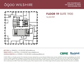 5900 Wilshire Blvd, Los Angeles, CA à louer Plan d’étage– Image 1 sur 1