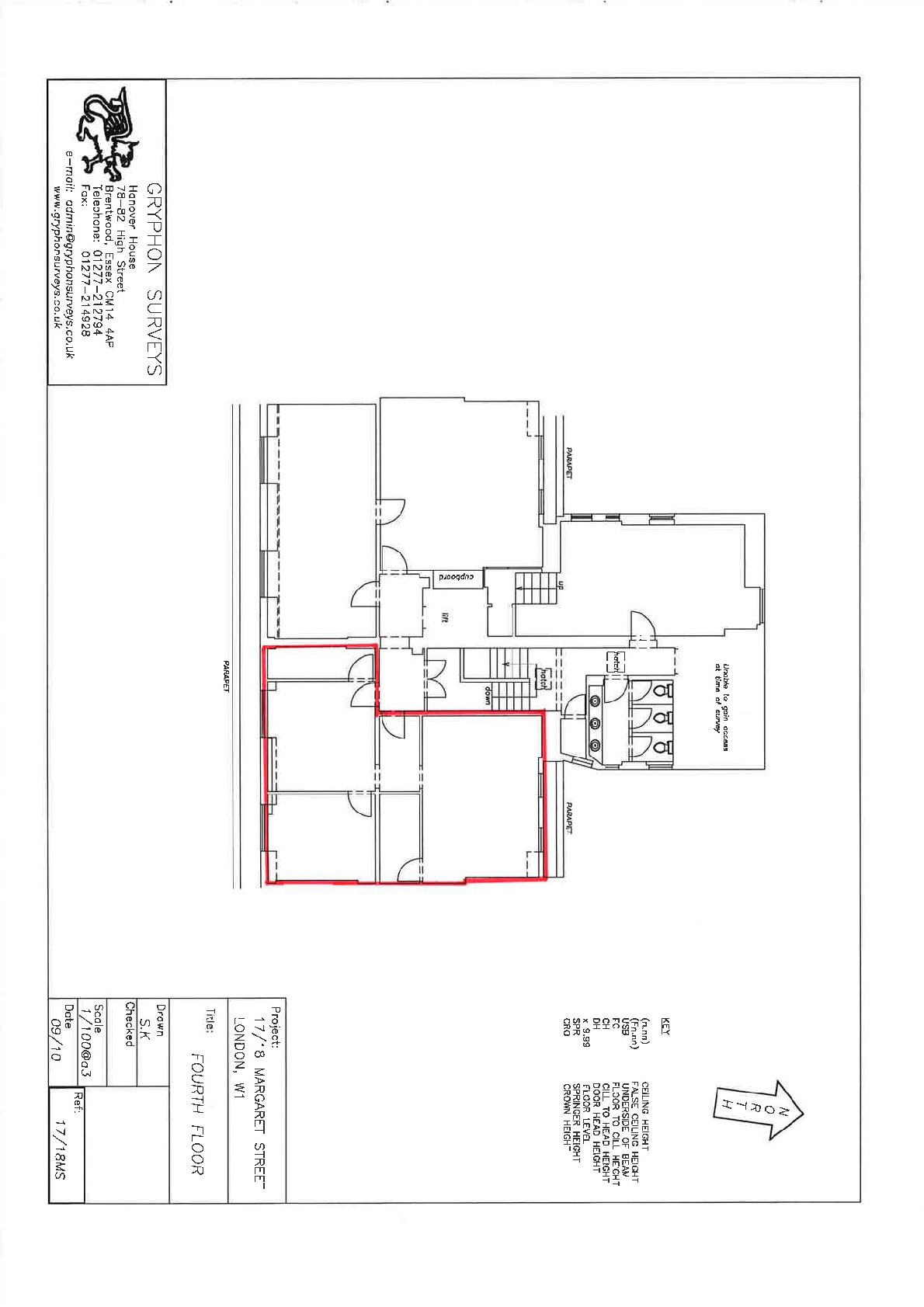 17-18 Margaret St, Londres à louer Plan d’étage– Image 1 sur 4