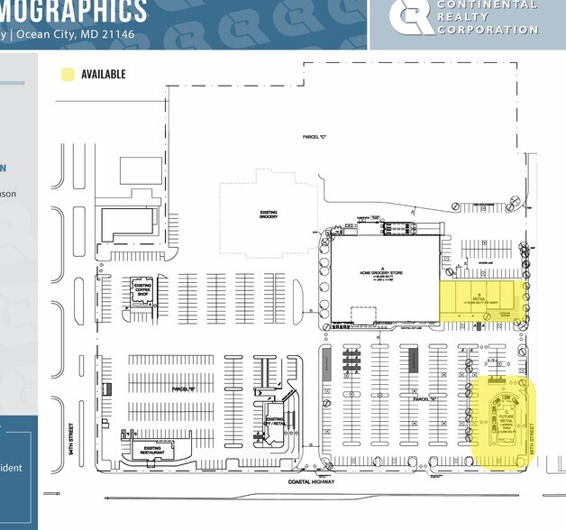 9401 Coastal Hwy, Ocean City, MD à louer - Plan de site – Image 2 sur 6