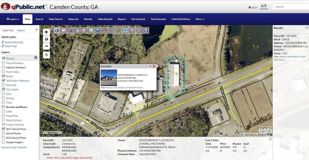 115 Kings Bay Rd, Kingsland, GA à louer - Plan cadastral – Image 2 sur 4