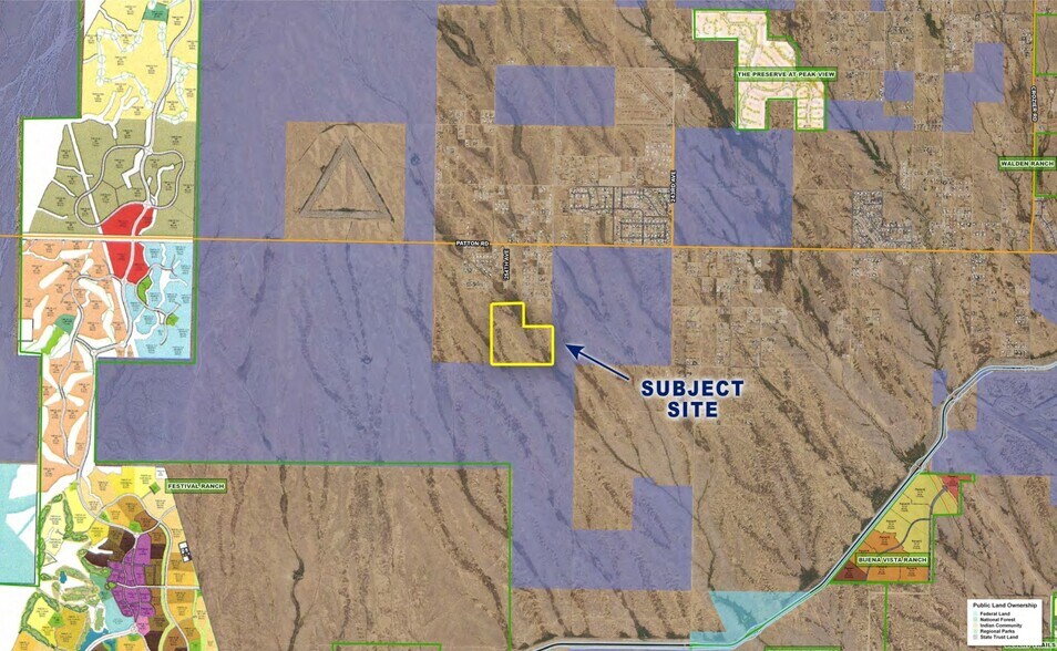 254th Ave & Patton Rd, Wittmann, AZ à vendre - Aérien – Image 2 sur 3
