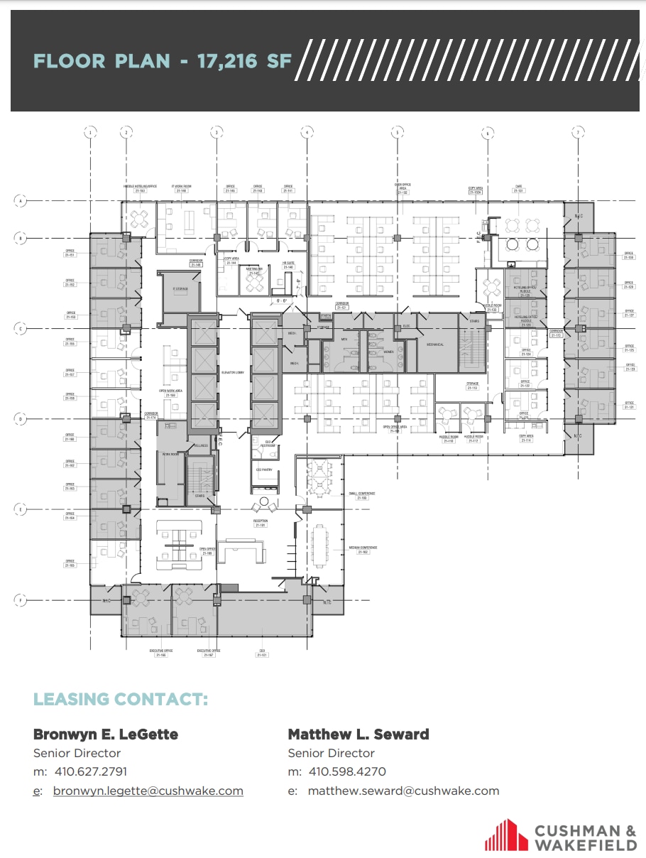 111 S Calvert St, Baltimore, MD à louer Plan d’étage– Image 1 sur 1