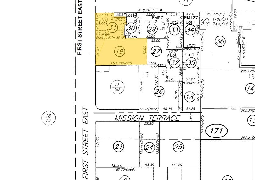 310 1st St E, Sonoma, CA à vendre - Plan cadastral – Image 3 sur 13