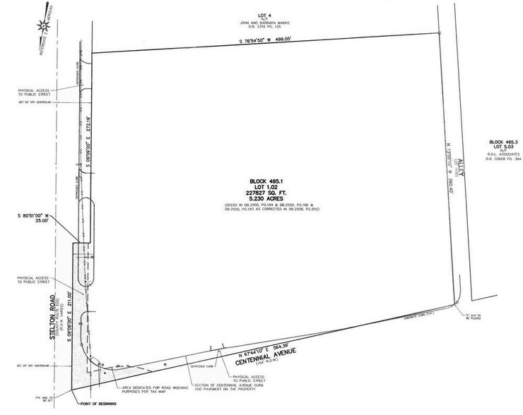 1028 Stelton Rd, Piscataway, NJ à vendre - Plan de site – Image 3 sur 3