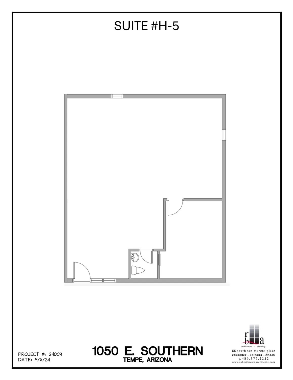 1050 E Southern Ave, Tempe, AZ à louer Plan d’étage– Image 1 sur 1