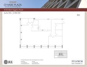 8725 W Higgins Rd, Chicago, IL à louer Plan d’étage– Image 1 sur 1
