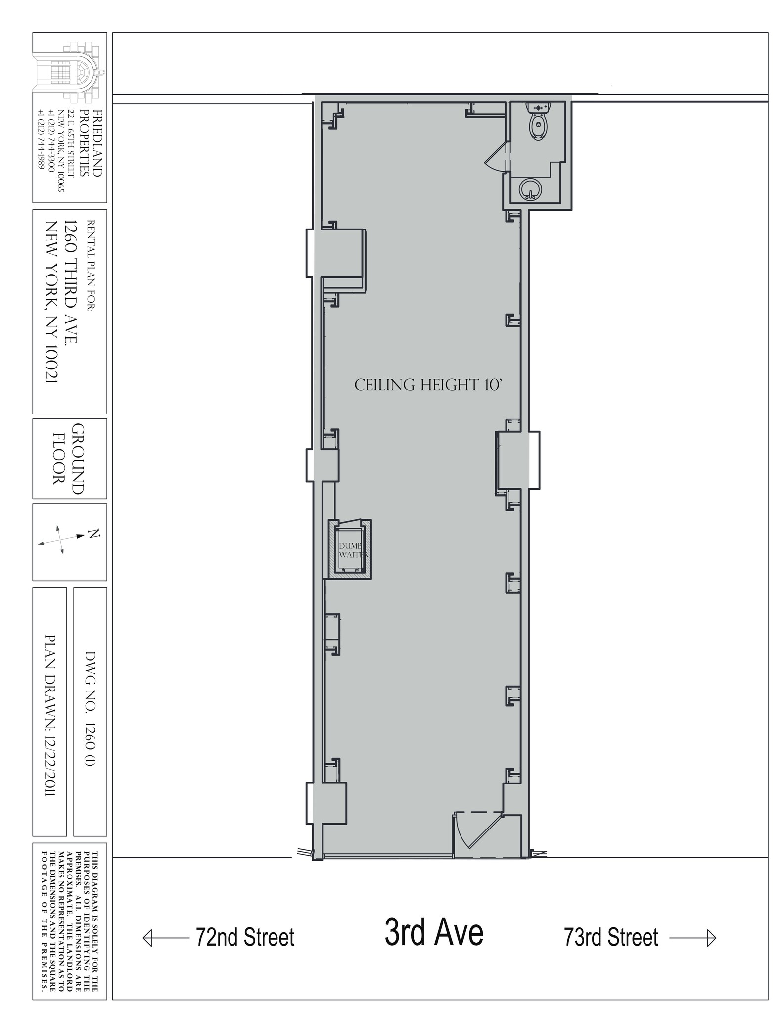 165 E 72nd St, New York, NY à louer Plan de site– Image 1 sur 2